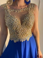 Imagem de Vestido azul godê