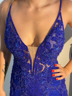 Imagem de Vestido azul de renda