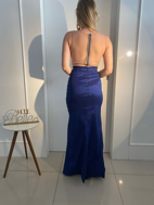 Imagem de Vestido azul royal com prata