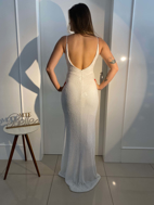 Imagem de Vestido branco de paetês