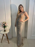 Imagem de Vestido prata e azul