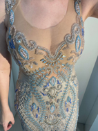 Imagem de Vestido prata e azul