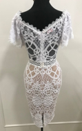 Imagem de Vestido Midi branco com nude