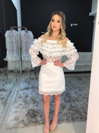 Imagem de Vestido branco de renda