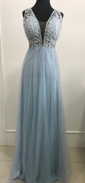 Imagem de Vestido azul serenity bordado